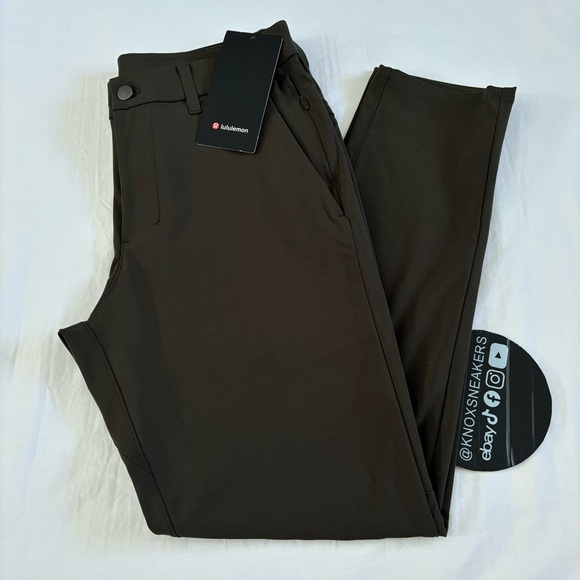 Lululemon Commission Pant Slim Warpstreme 34”L DKOV Dark Olive